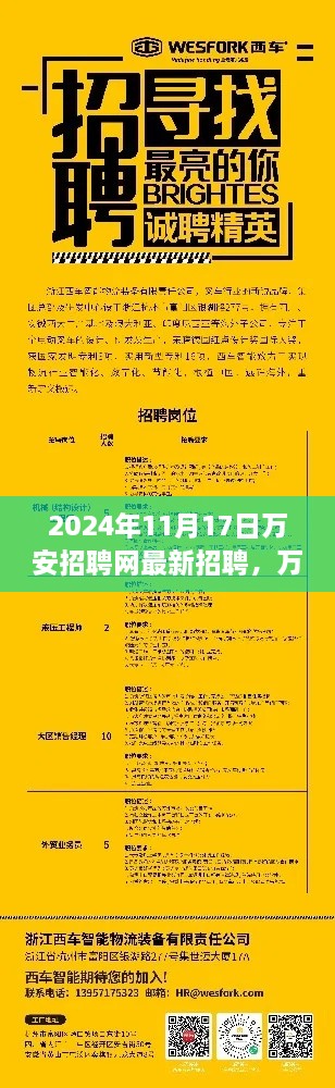 万安招聘网最新招聘动态（2024年11月17日版），聚焦职场机遇的实时更新