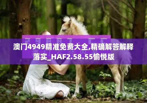 澳门4949精准免费大全,精确解答解释落实_HAF2.58.55愉悦版