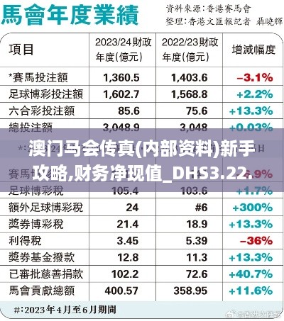 澳门马会传真(内部资料)新手攻略,财务净现值_DHS3.22.96内含版