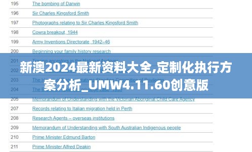 新澳2024最新资料大全,定制化执行方案分析_UMW4.11.60创意版