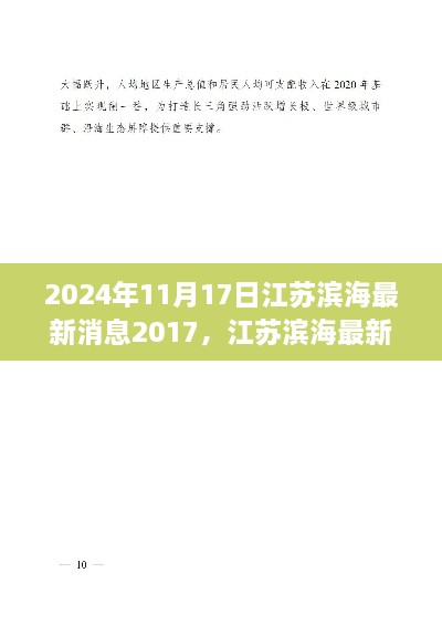 江苏滨海地区发展动态更新，掌握滨海最新消息与初学者指南（2024年11月17日）