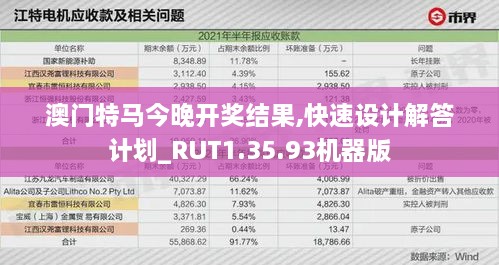 澳门特马今晚开奖结果,快速设计解答计划_RUT1.35.93机器版