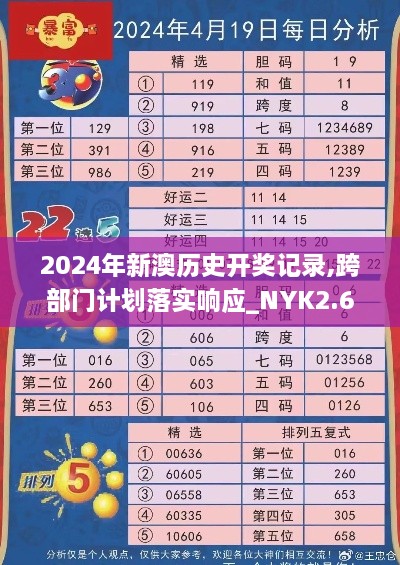 2024年新澳历史开奖记录,跨部门计划落实响应_NYK2.63.52中级版