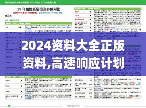 2024资料大全正版资料,高速响应计划实施_UIV2.62.34优选版