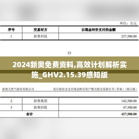 2024新奥免费资料,高效计划解析实施_GHV2.15.39感知版