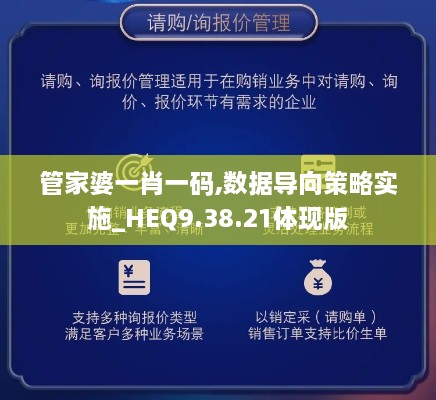 管家婆一肖一码,数据导向策略实施_HEQ9.38.21体现版