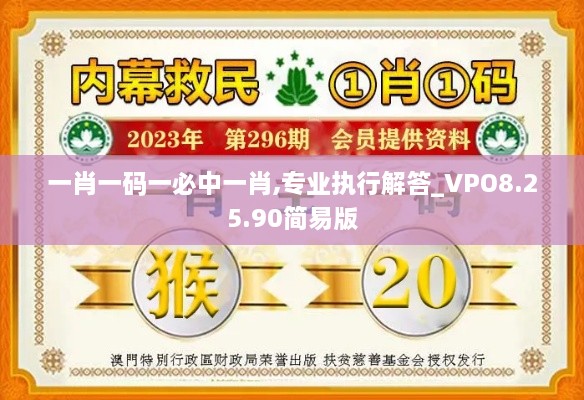 一肖一码一必中一肖,专业执行解答_VPO8.25.90简易版