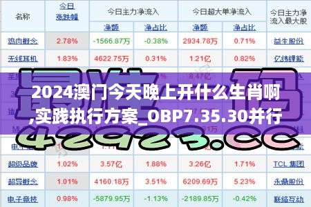 2024澳门今天晚上开什么生肖啊,实践执行方案_OBP7.35.30并行版