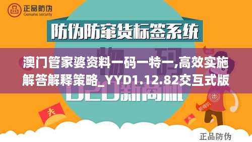 澳门管家婆资料一码一特一,高效实施解答解释策略_YYD1.12.82交互式版