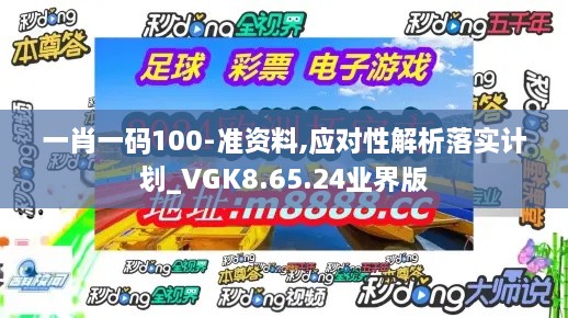 一肖一码100-准资料,应对性解析落实计划_VGK8.65.24业界版