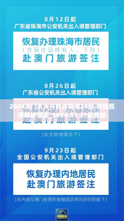 2024澳门天天开好彩精准24码,风险规避解析落实_SVE4.67.27品牌版