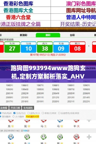 跑狗图993994www跑狗玄机,定制方案解析落实_AHV8.23.70性能版