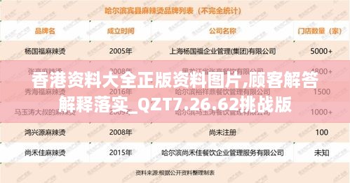 香港资料大全正版资料图片,顾客解答解释落实_QZT7.26.62挑战版