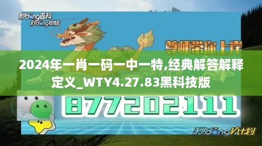 2024年一肖一码一中一特,经典解答解释定义_WTY4.27.83黑科技版