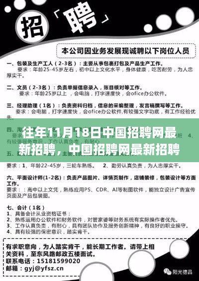 往年11月18日中国招聘网最新招聘探索指南，助力求职之路，初学者与进阶用户必备攻略