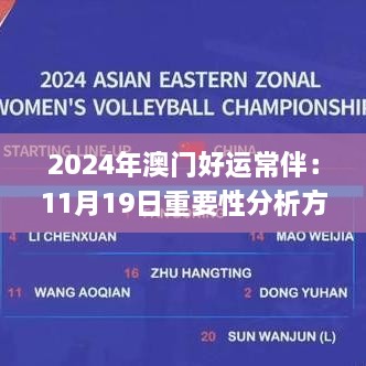 2024年澳门好运常伴：11月19日重要性分析方法_PFG2.53.44原型版