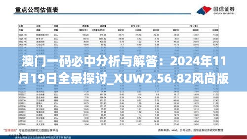 澳门一码必中分析与解答：2024年11月19日全景探讨_XUW2.56.82风尚版