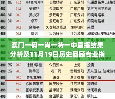 澳门一码一肖一特一中直播结果分析及11月19日历史回顾专业指南_LIE5.72.44全球版