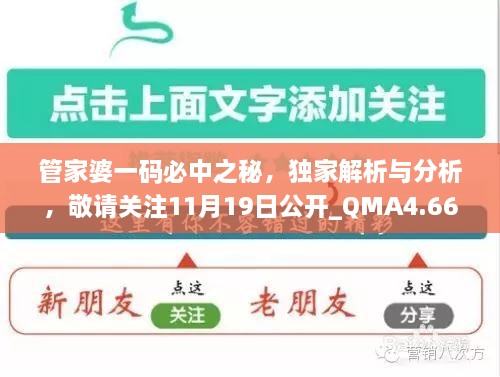 管家婆一码必中之秘，独家解析与分析，敬请关注11月19日公开_QMA4.66.31UHD