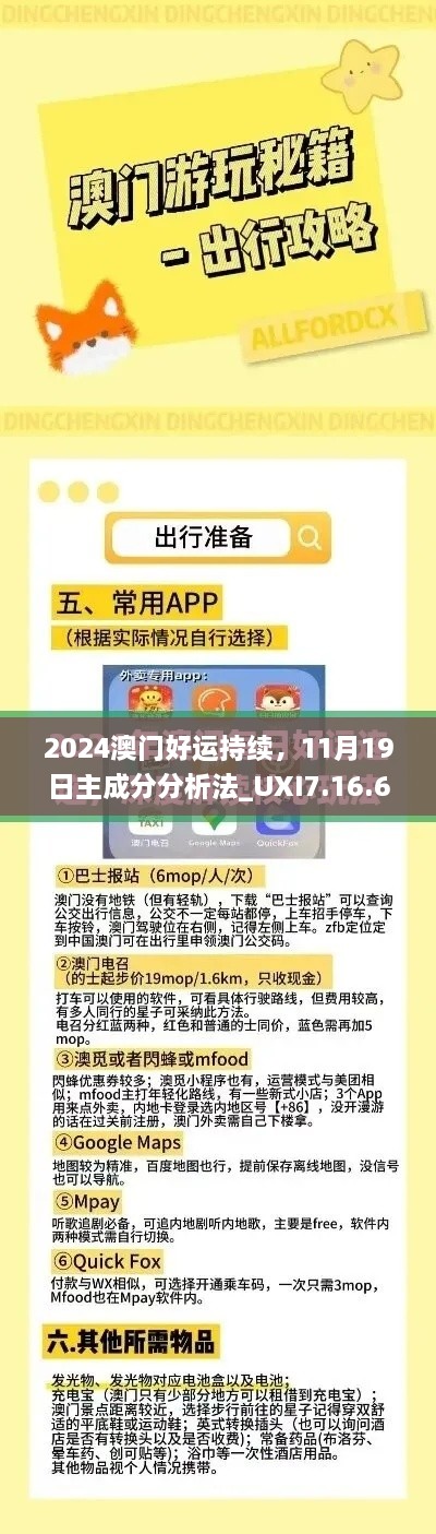 2024澳门好运持续，11月19日主成分分析法_UXI7.16.60冒险版本