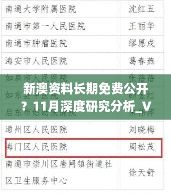 新澳资料长期免费公开？11月深度研究分析_VFF1.73.41自由版