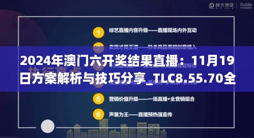 2024年澳门六开奖结果直播：11月19日方案解析与技巧分享_TLC8.55.70全景版