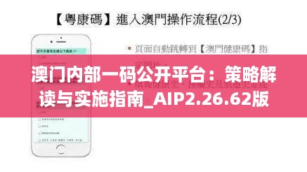 澳门内部一码公开平台：策略解读与实施指南_AIP2.26.62版