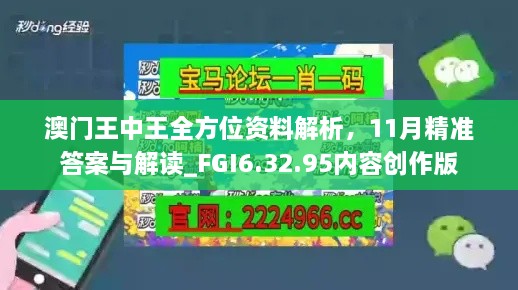 澳门王中王全方位资料解析，11月精准答案与解读_FGI6.32.95内容创作版