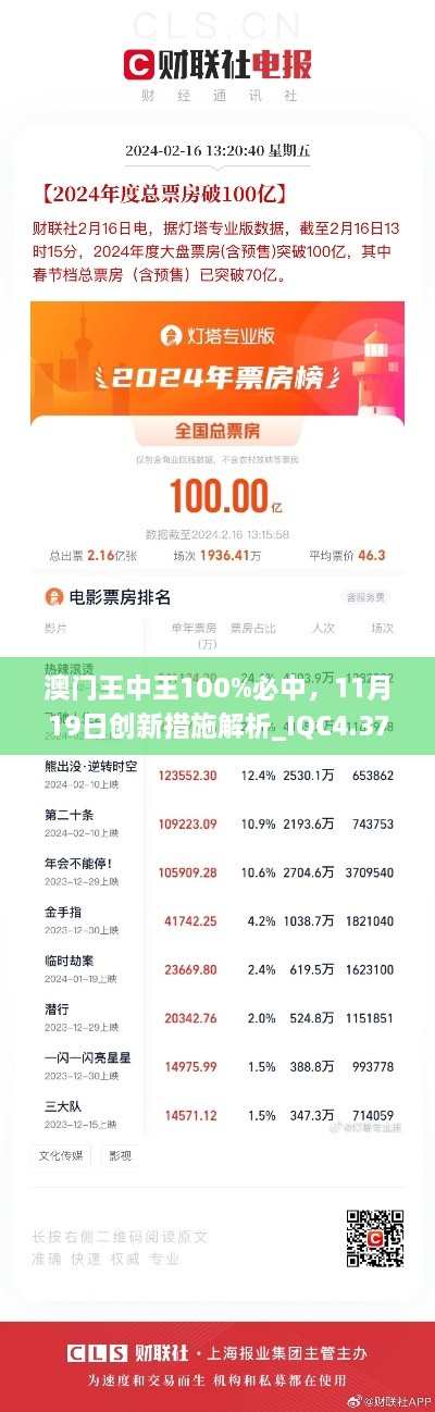 澳门王中王100%必中，11月19日创新措施解析_IQC4.37.95四喜版