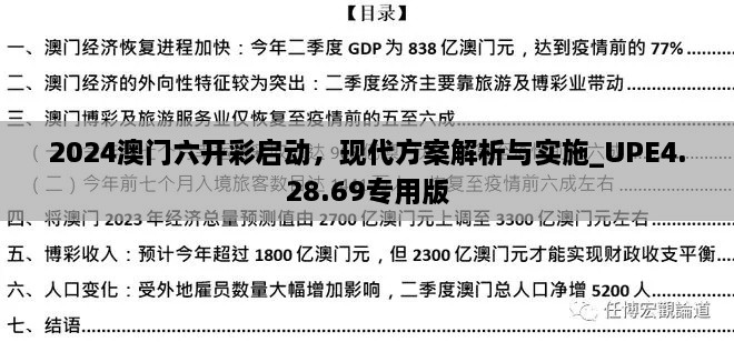 2024澳门六开彩启动，现代方案解析与实施_UPE4.28.69专用版