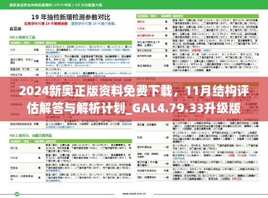 2024新奥正版资料免费下载，11月结构评估解答与解析计划_GAL4.79.33升级版