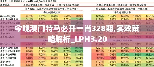 今晚澳门特马必开一肖328期,实效策略解析_LPH3.20