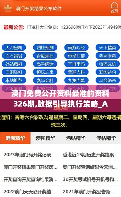 澳门免费公开资料最准的资料326期,数据引导执行策略_ARM9.28