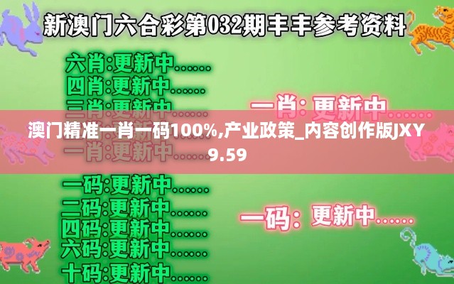 澳门精准一肖一码100%,产业政策_内容创作版JXY9.59