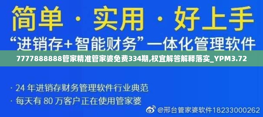 7777888888管家精准管家婆免费334期,权宜解答解释落实_YPM3.72