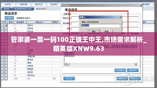 管家婆一票一码100正确王中王,市场需求解析_精英版XNW9.63