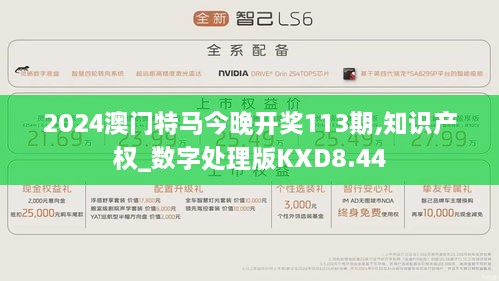 2024澳门特马今晚开奖113期,知识产权_数字处理版KXD8.44