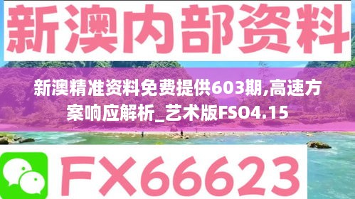 新澳精准资料免费提供603期,高速方案响应解析_艺术版FSO4.15