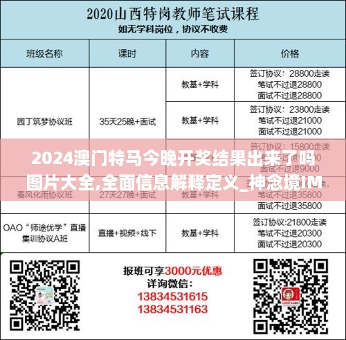 2024澳门特马今晚开奖结果出来了吗图片大全,全面信息解释定义_神念境IMF7.50