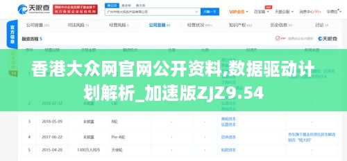 香港大众网官网公开资料,数据驱动计划解析_加速版ZJZ9.54