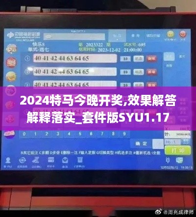 2024特马今晚开奖,效果解答解释落实_套件版SYU1.17