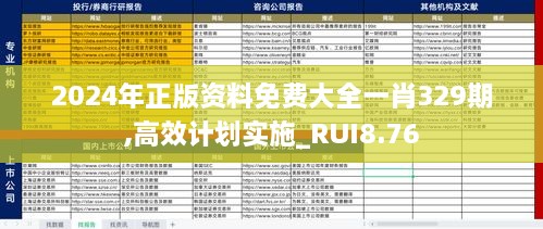 2024年正版资料免费大全一肖329期,高效计划实施_RUI8.76