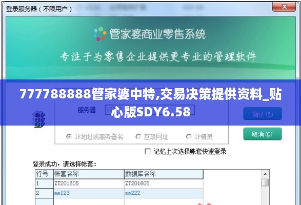 777788888管家婆中特,交易决策提供资料_贴心版SDY6.58