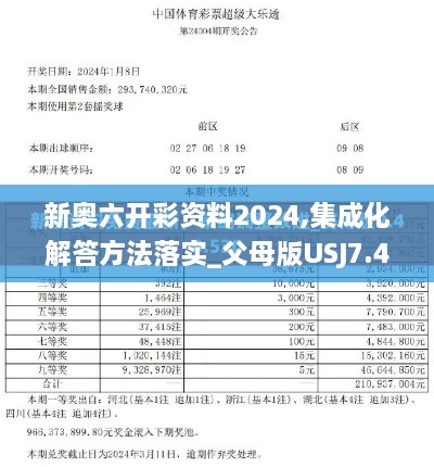 新奥六开彩资料2024,集成化解答方法落实_父母版USJ7.40