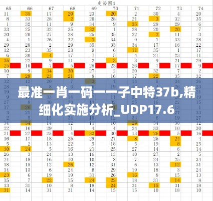 最准一肖一码一一子中特37b,精细化实施分析_UDP17.6