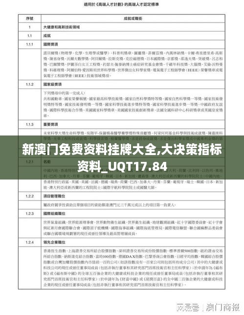 新澳门免费资料挂牌大全,大决策指标资料_UQT17.84