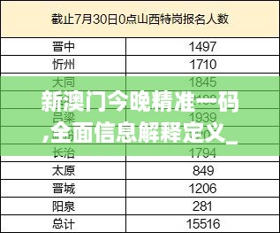 新澳门今晚精准一码,全面信息解释定义_VCG17.81