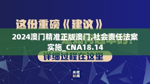 2024澳门精准正版澳门,社会责任法案实施_CNA18.14