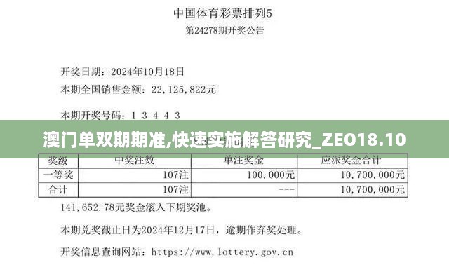 澳门单双期期准,快速实施解答研究_ZEO18.10