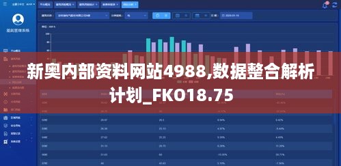 新奥内部资料网站4988,数据整合解析计划_FKO18.75